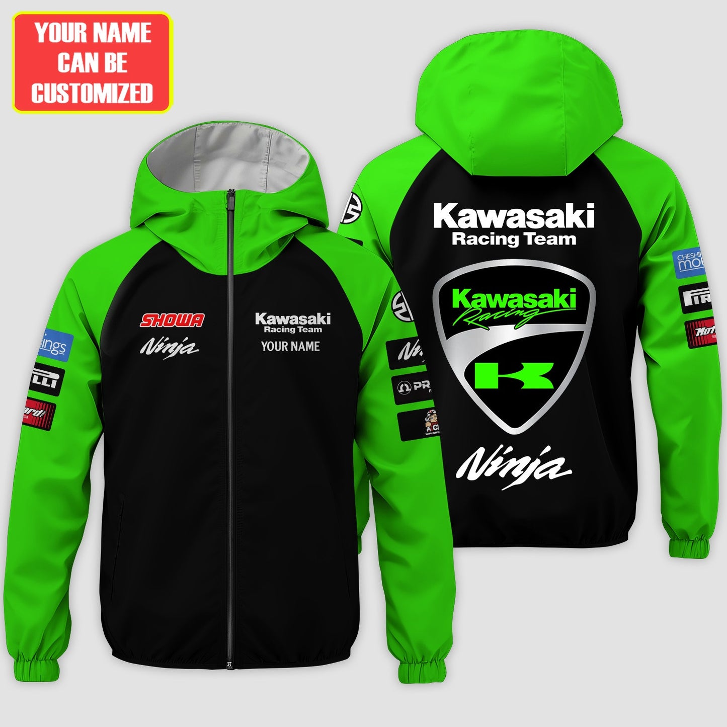 Personalized KW Racing Team Windproof Rush Jacket