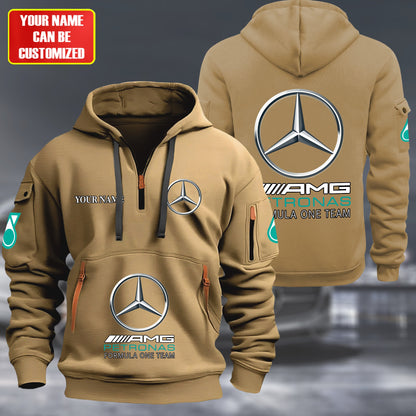 Personalized Merc AMG Petronas Zip-Hoodie Cotton Jacket