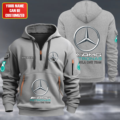 Personalized Merc AMG Petronas Zip-Hoodie Cotton Jacket