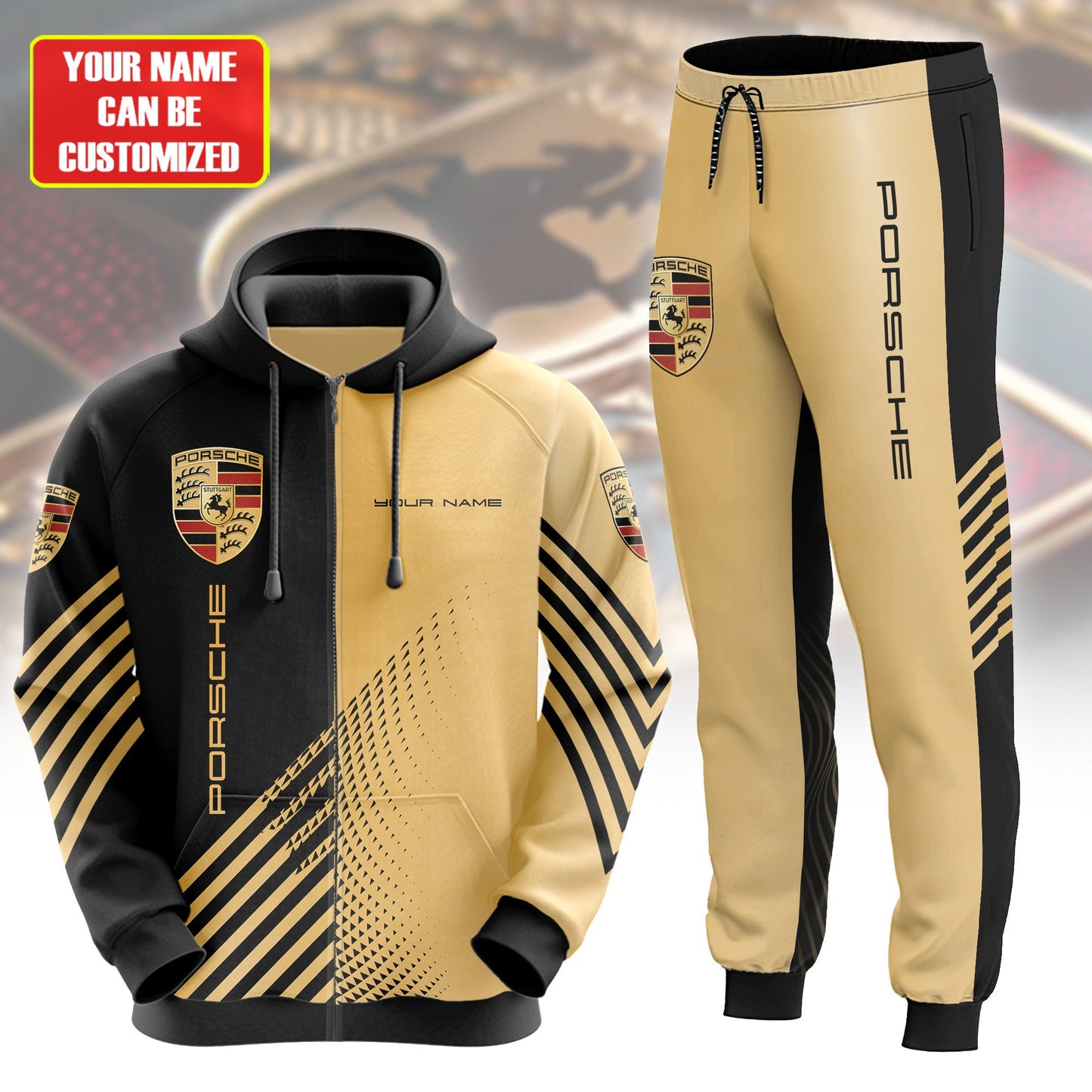 Personalized Pors 3D All over Printed Hoodie and Sweatpants set