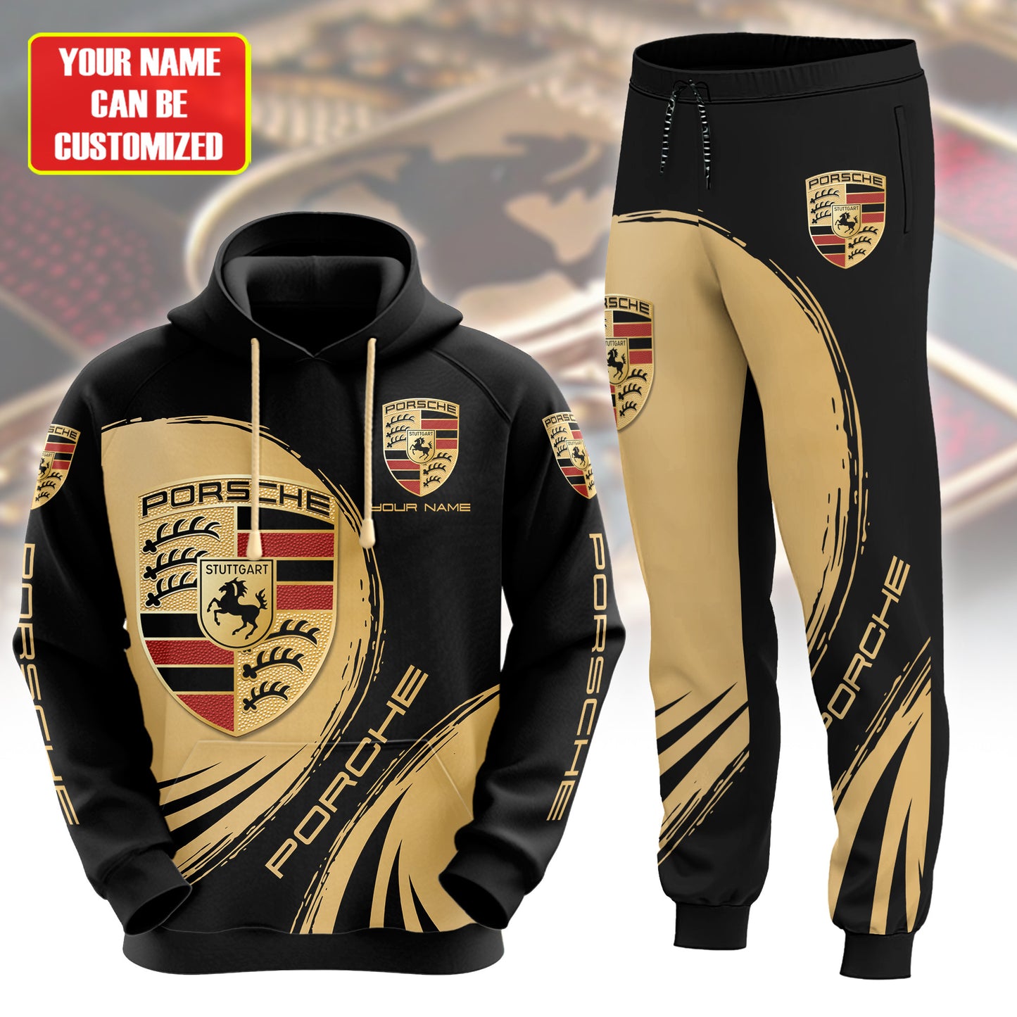 Personalized Pors Q2 3D All over Printed Hoodie and Sweatpants set