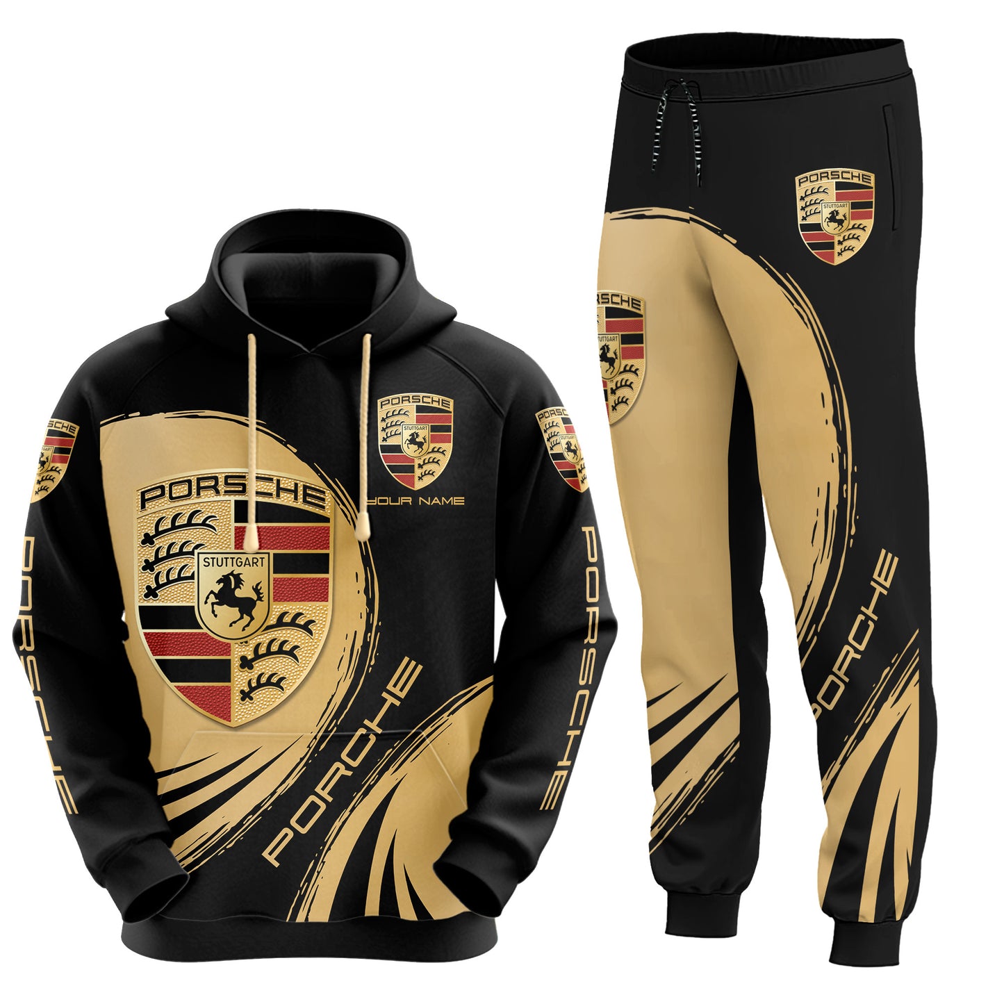 Personalized Pors Q2 3D All over Printed Hoodie and Sweatpants set
