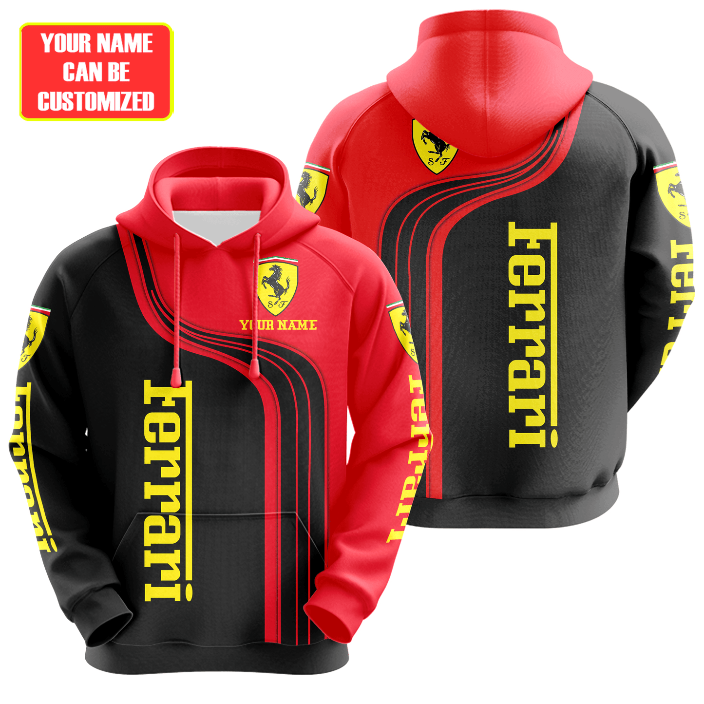 Personalized S.F All over Printed Hoodie and Sweatpants set