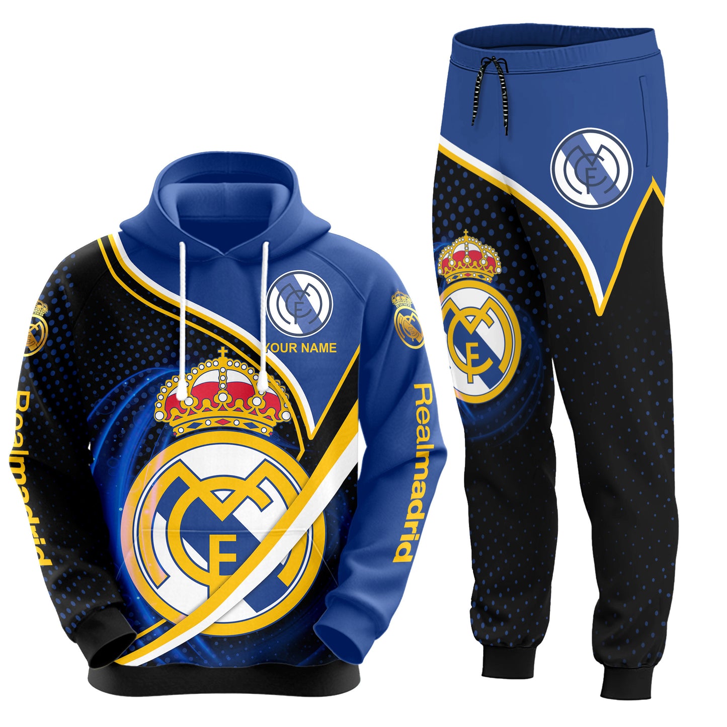 Personalized Real Madrid Q31 3D All over Printed Hoodie and Sweatpants set