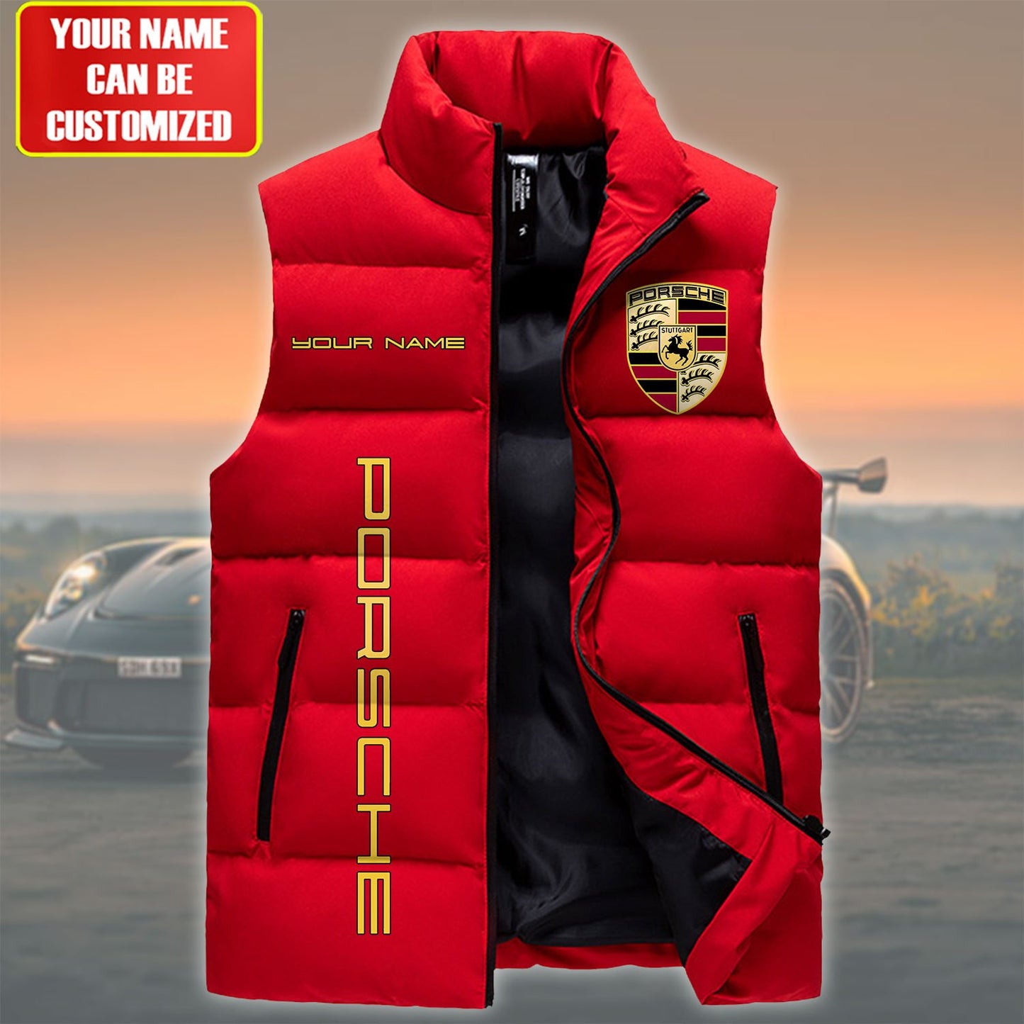Pors Sleeveless Windproof Puffer Jacket Q150202