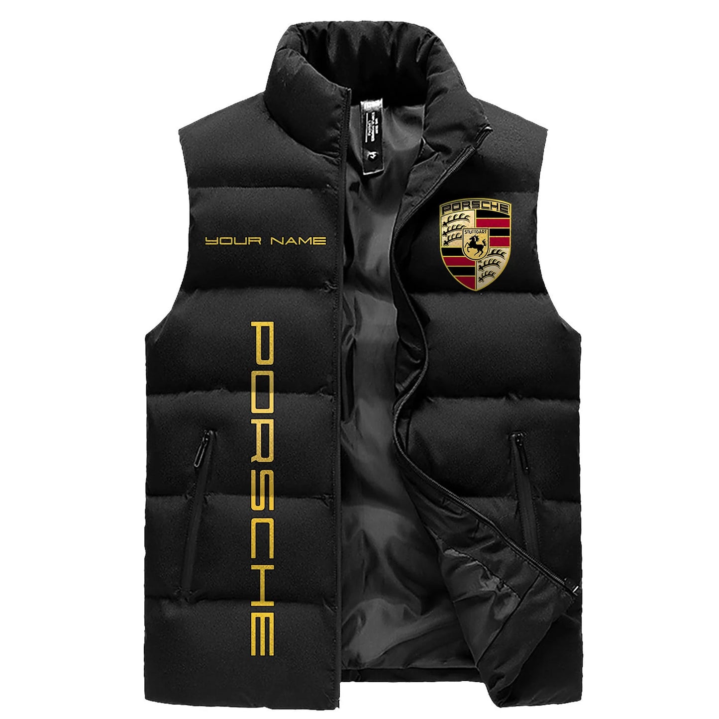 Personalized Pors Sleeveless Windproof Puffer Jacket