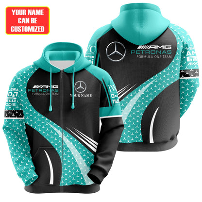 Personalized Merc AMG Petronas Q5 3D All over Printed Hoodie and Sweatpants set