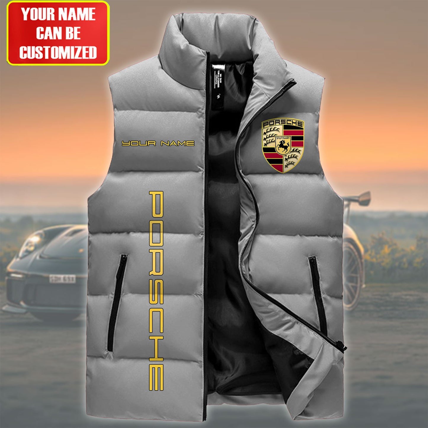 Pors Sleeveless Windproof Puffer Jacket Q150202