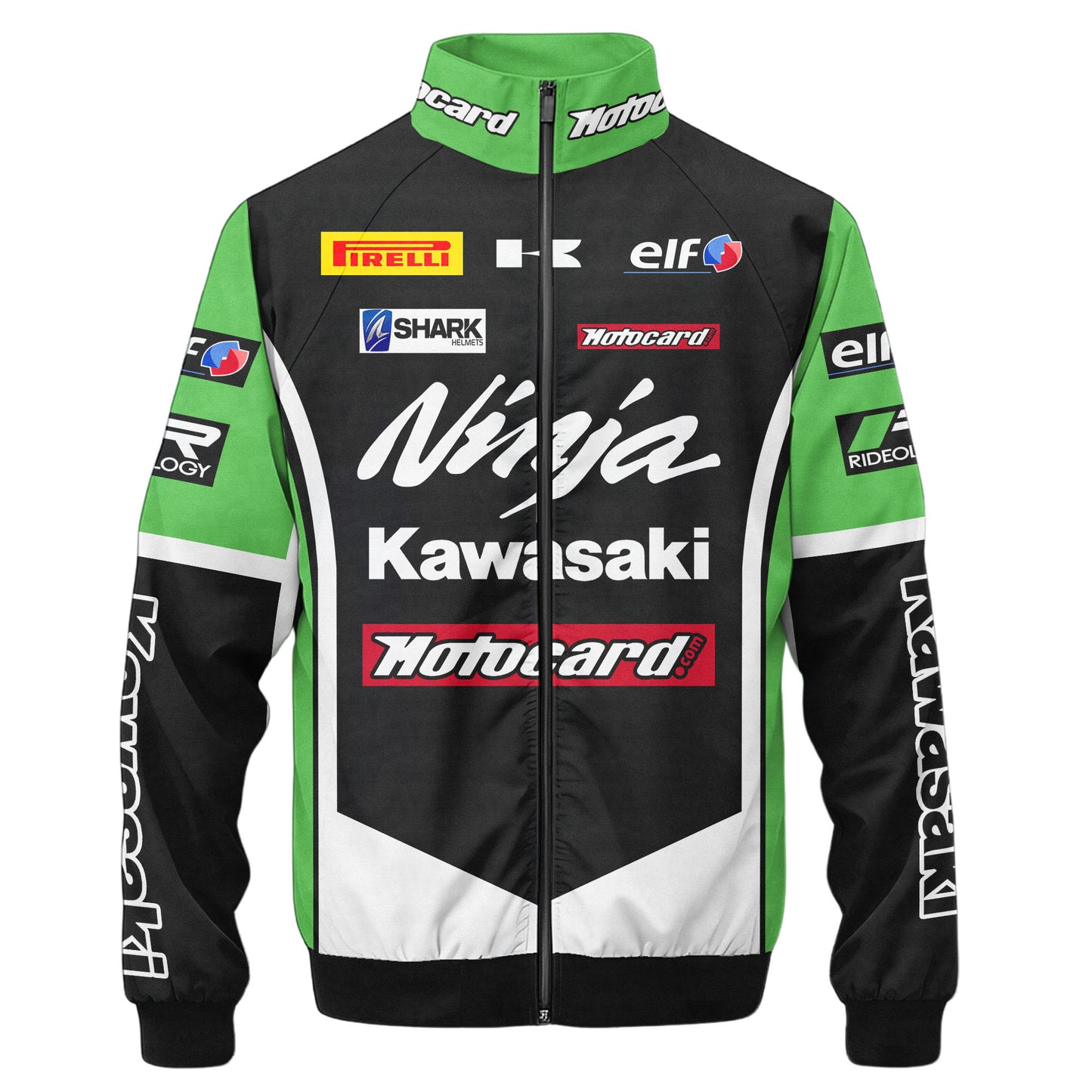 Ninja Motor Kw Zipper Stand Collar Jacket 3D