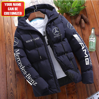 Personalized Merc Tear Puffer Jacket With Hood