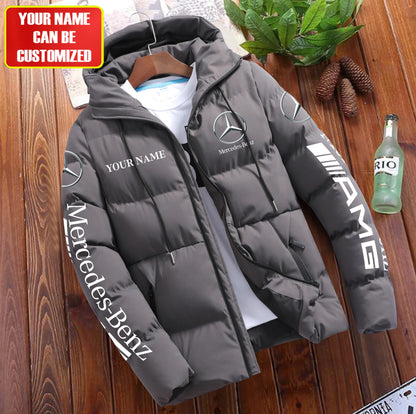 Personalized Merc Tear Puffer Jacket With Hood