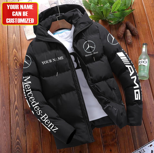 Personalized Merc Tear Puffer Jacket With Hood