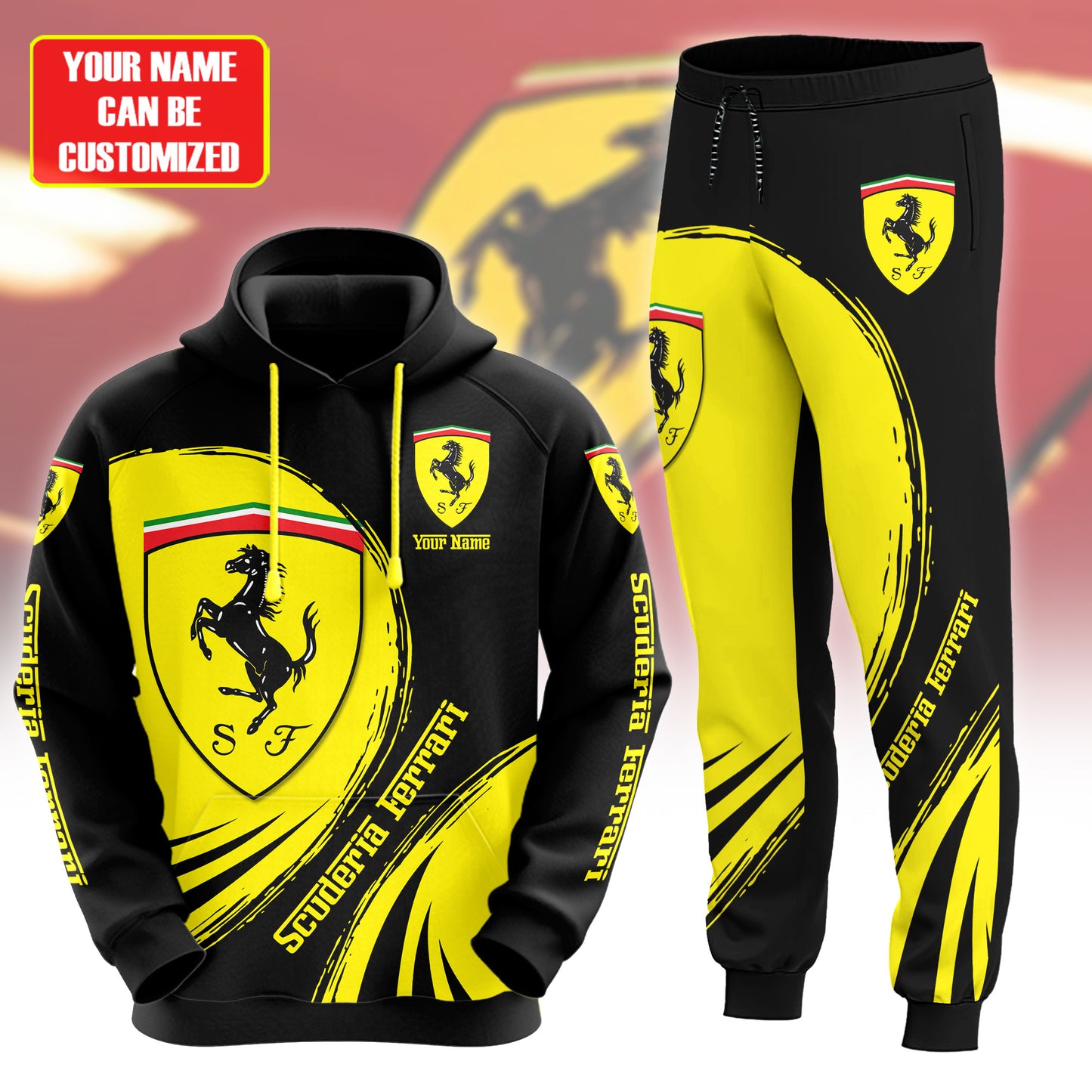 Personalized SF Q2 3D All over Printed Hoodie and Sweatpants set