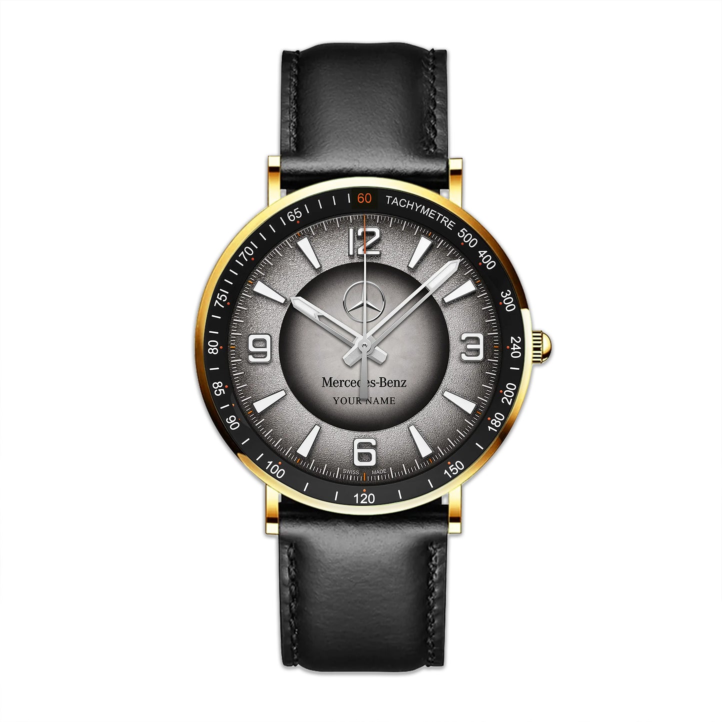 Personalized Merc Lecoultre Leather Watch