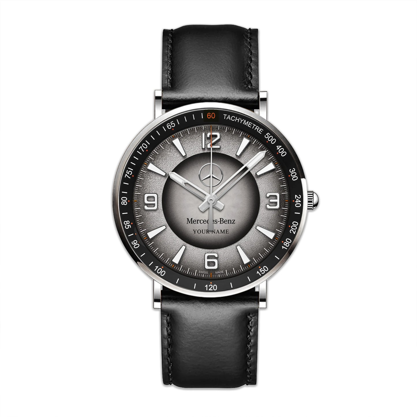 Personalized Merc Lecoultre Leather Watch