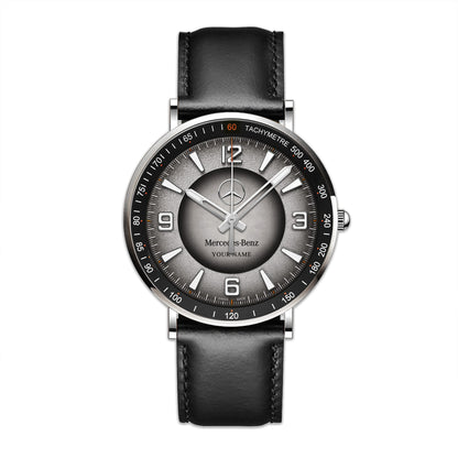 Personalized Merc Lecoultre Leather Watch