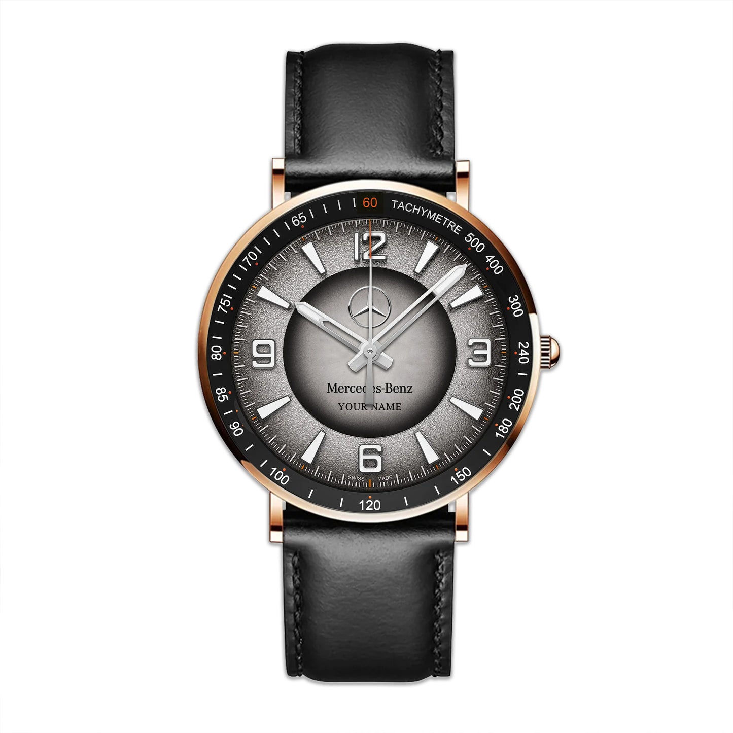 Personalized Merc Lecoultre Leather Watch