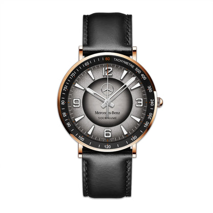 Personalized Merc Lecoultre Leather Watch