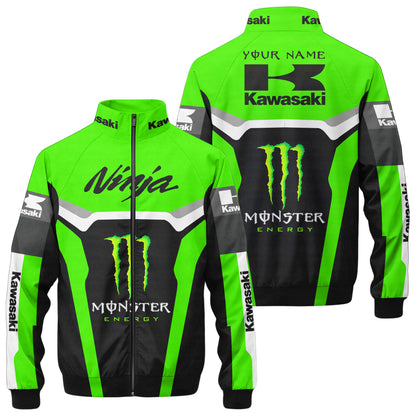 Personalized Me X Kw Racing Team Zipper Stand Collar Jacket 3D
