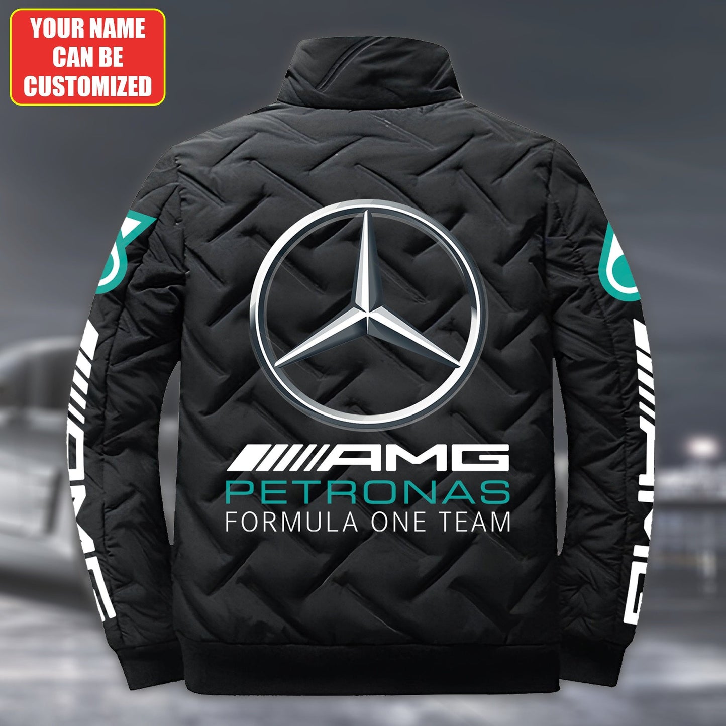 Personalized Merc AMG Petronas Puffer Jacket