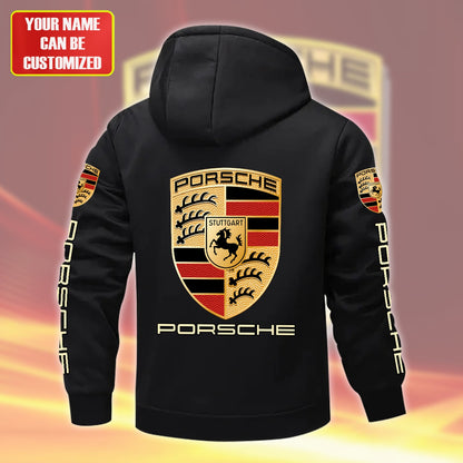 Personalized Pors Fleece 3D Unisex Hooded Jacket