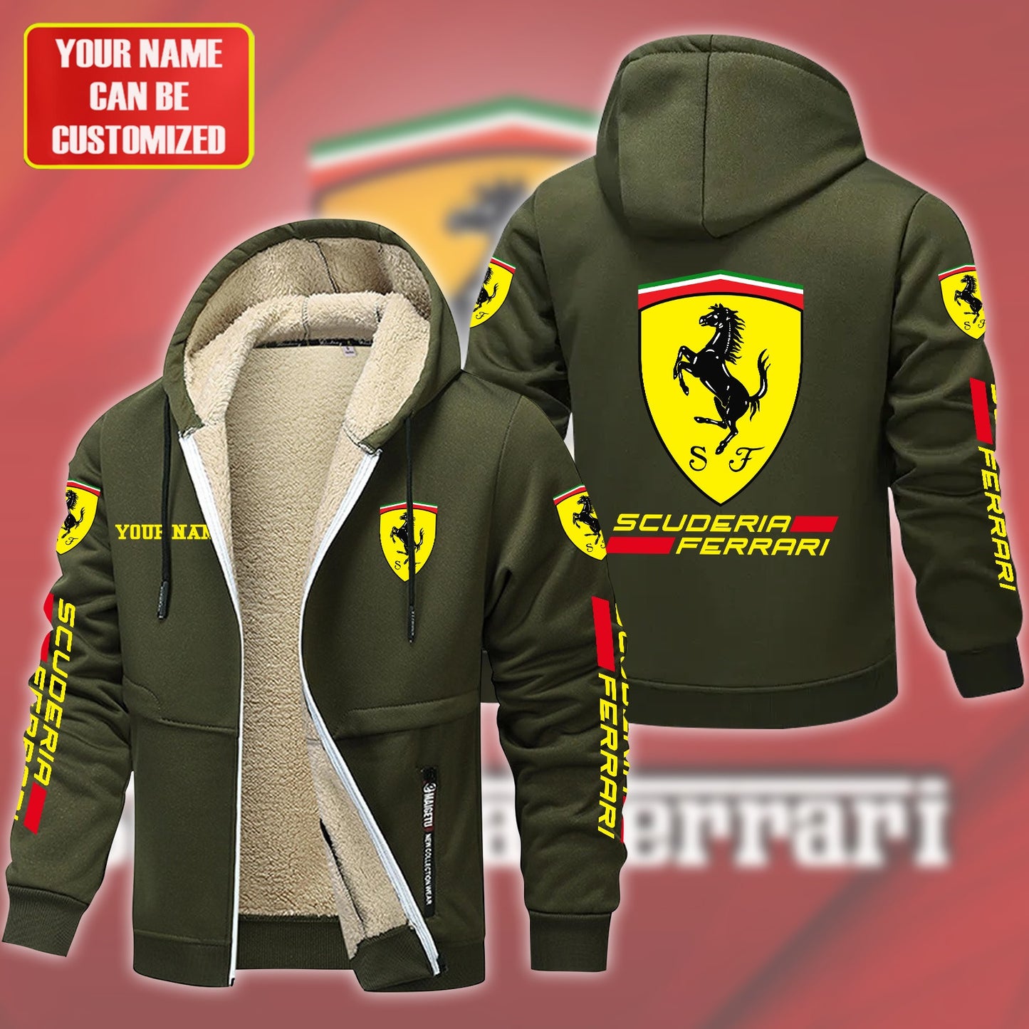 Personalized SF Fleece 3D Unisex Hooded Jacket