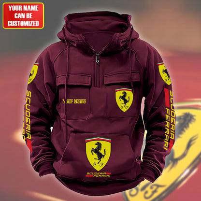Personalized SF Retro Cotton Hoodie