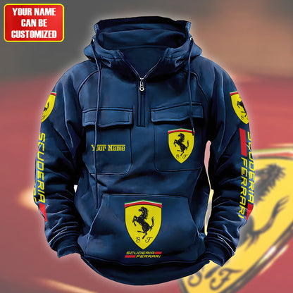 Personalized SF Retro Cotton Hoodie