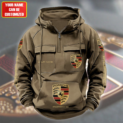 Personalized Pors Retro Cotton Hoodie