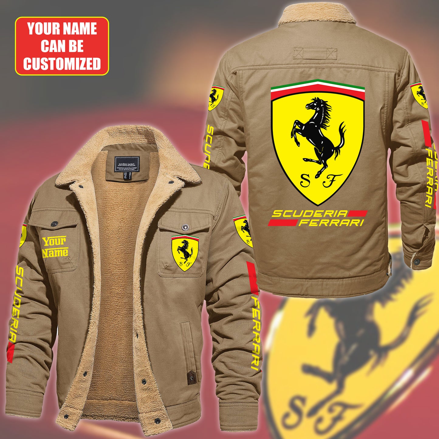 Personalized SF Fleece Thermal Cotton Jacket