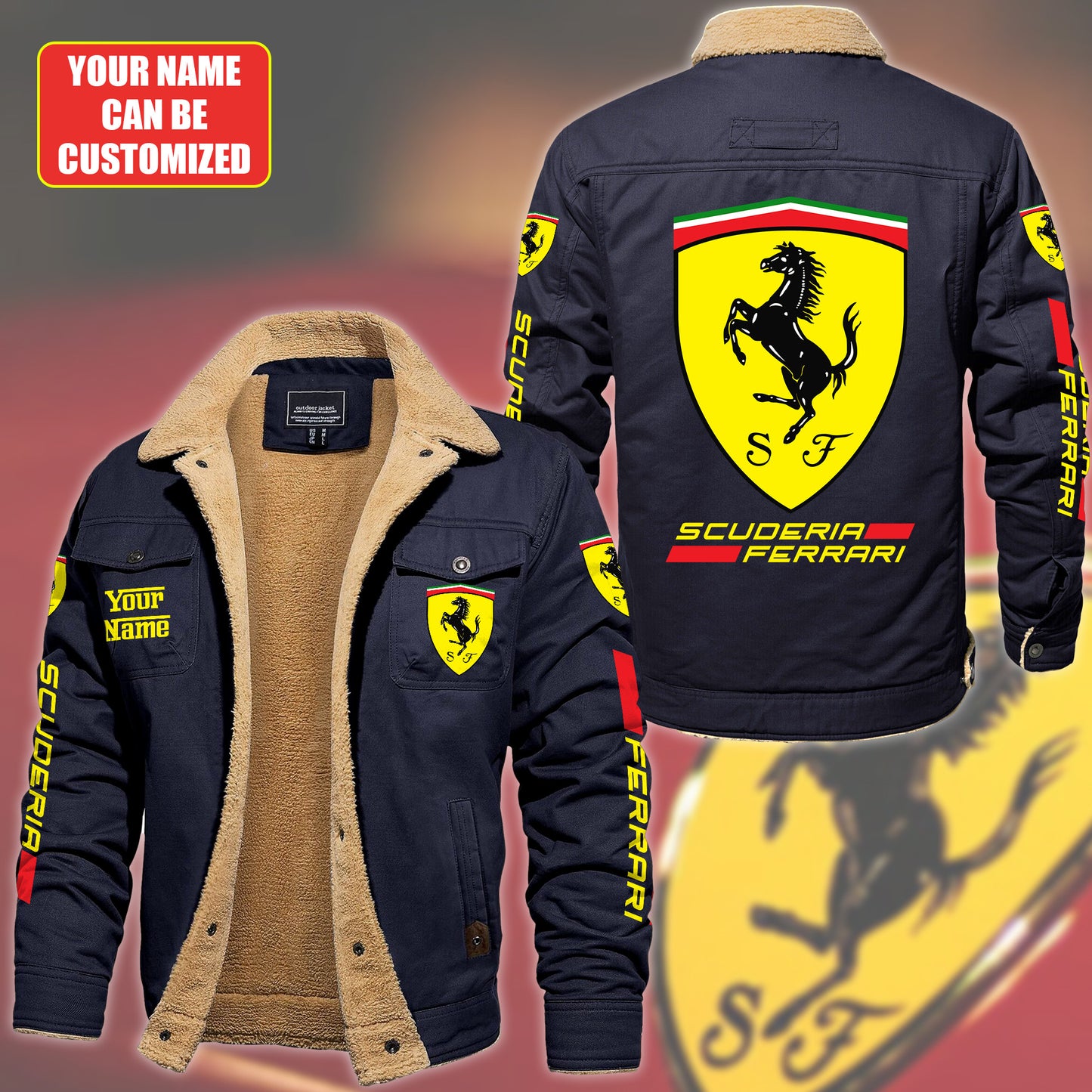 Personalized SF Fleece Thermal Cotton Jacket