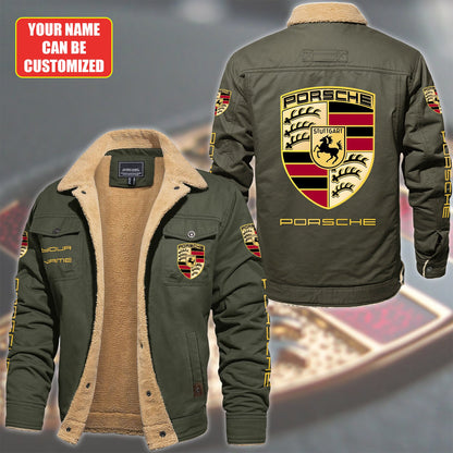 Personalized Pors Fleece Thermal Cotton Jacket