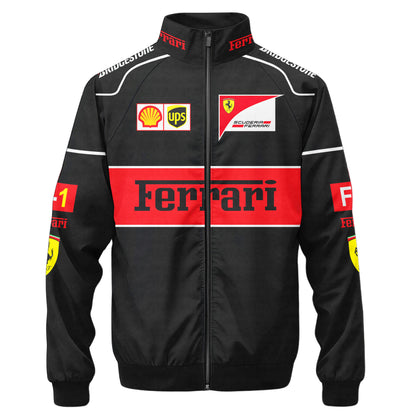 SF F1 Racing Zipper Stand Collar Jacket 3D