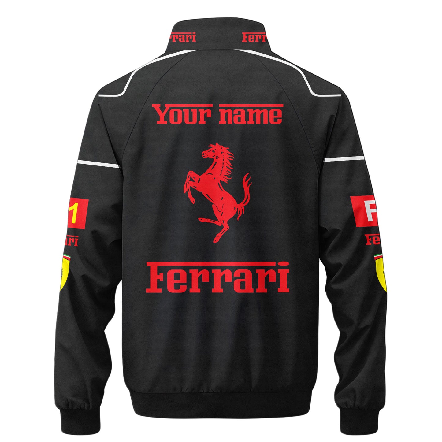 SF F1 Racing Zipper Stand Collar Jacket 3D