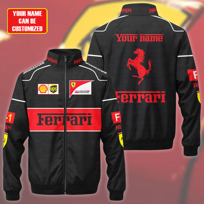 SF F1 Racing Zipper Stand Collar Jacket 3D