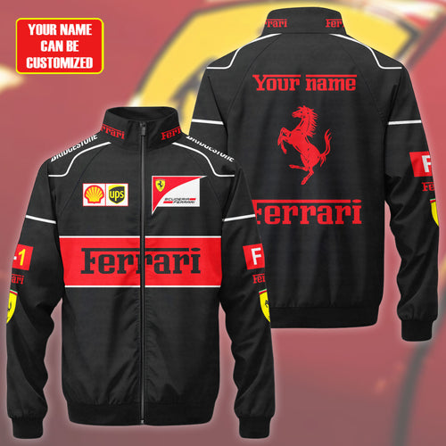 SF F1 Racing Zipper Stand Collar Jacket 3D