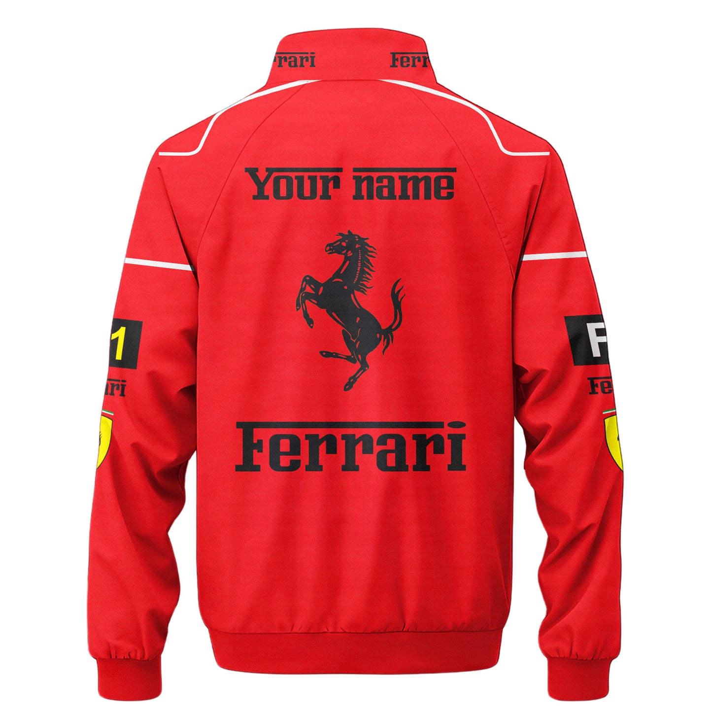 SF F1 Racing Zipper Stand Collar Jacket 3D