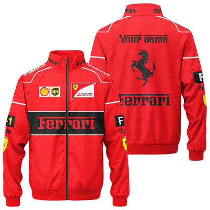 SF F1 Racing Zipper Stand Collar Jacket 3D