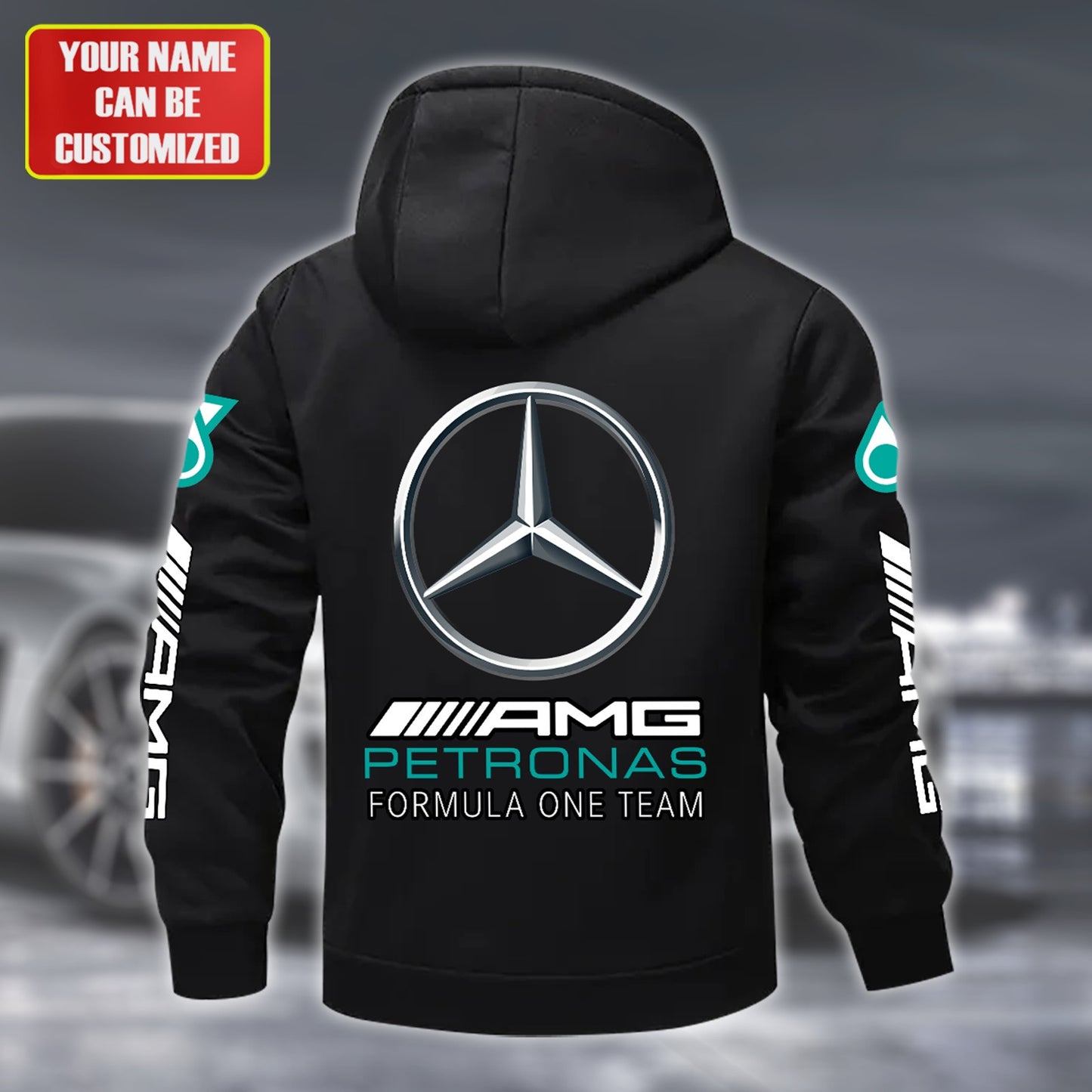 Personalized Merc AMG Petronas Fleece 3D Unisex Hooded Jacket