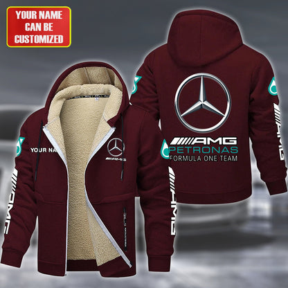 Personalized Merc AMG Petronas Fleece 3D Unisex Hooded Jacket