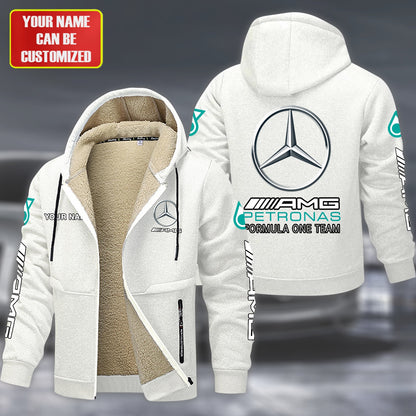 Personalized Merc AMG Petronas Fleece 3D Unisex Hooded Jacket