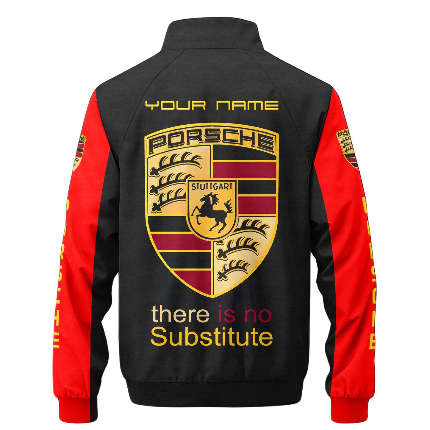 Personalized Pors Zipper Stand Collar Jacket 3D