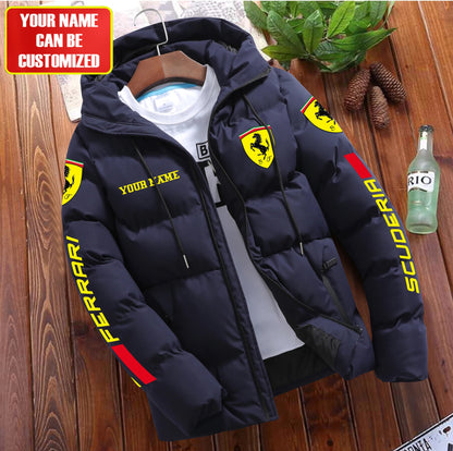 Personalized SF F1 Puffer Jacket With Hood