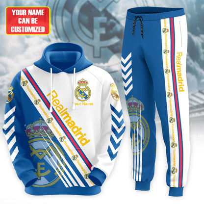 Personalized Real Madrid Q32 3D All over Printed Hoodie and Sweatpants set