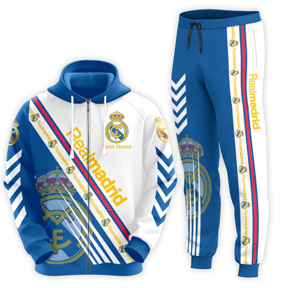 Personalized Real Madrid Q32 3D All over Printed Hoodie and Sweatpants set