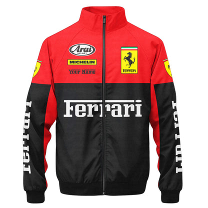 SF F1 Racing Zipper Stand Collar Jacket 3D V2