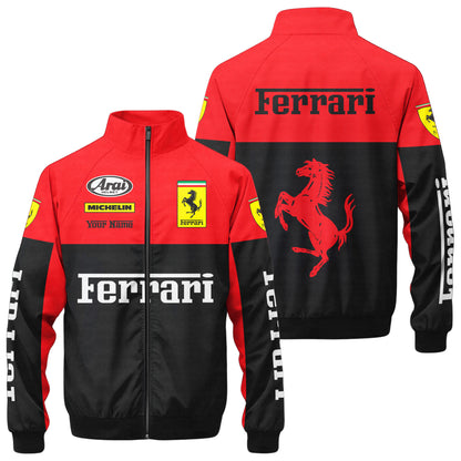 SF F1 Racing Zipper Stand Collar Jacket 3D V2