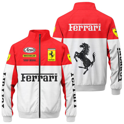 SF F1 Racing Zipper Stand Collar Jacket 3D V2
