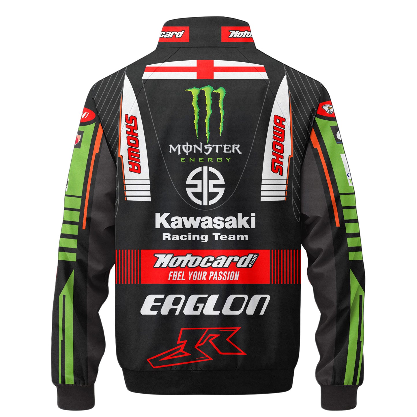 Kw Motor Racing Zipper Stand Collar Jacket 3D