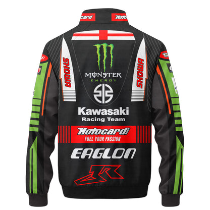 Kw Motor Racing Zipper Stand Collar Jacket 3D